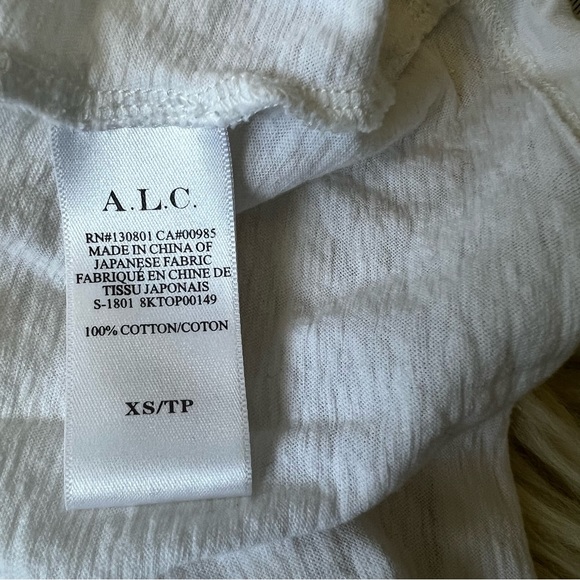 A.L.C. White Puff Sleeve T-Shirt XS - Picture 6 of 7